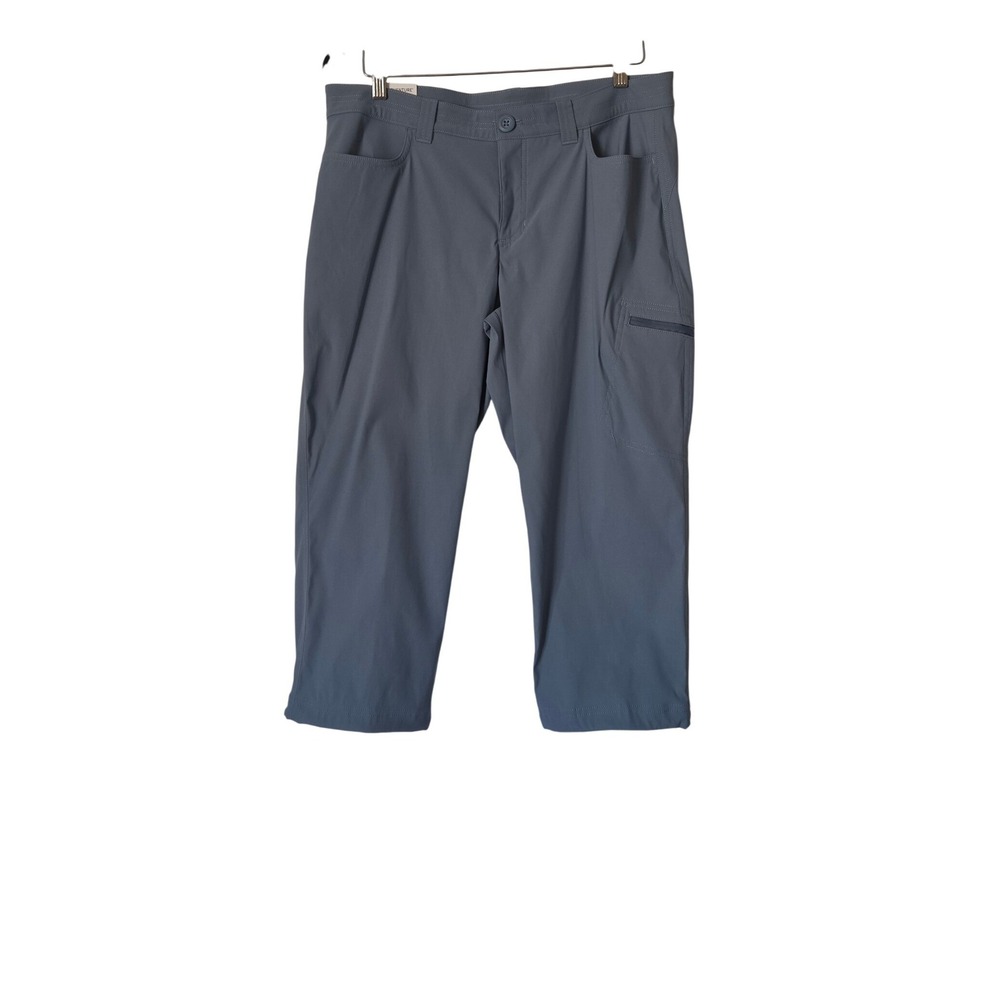 Eddie Bauer Rainier Capri Pants Size 12 NWT Chamblu Blue Hiking UPF Gorpcore